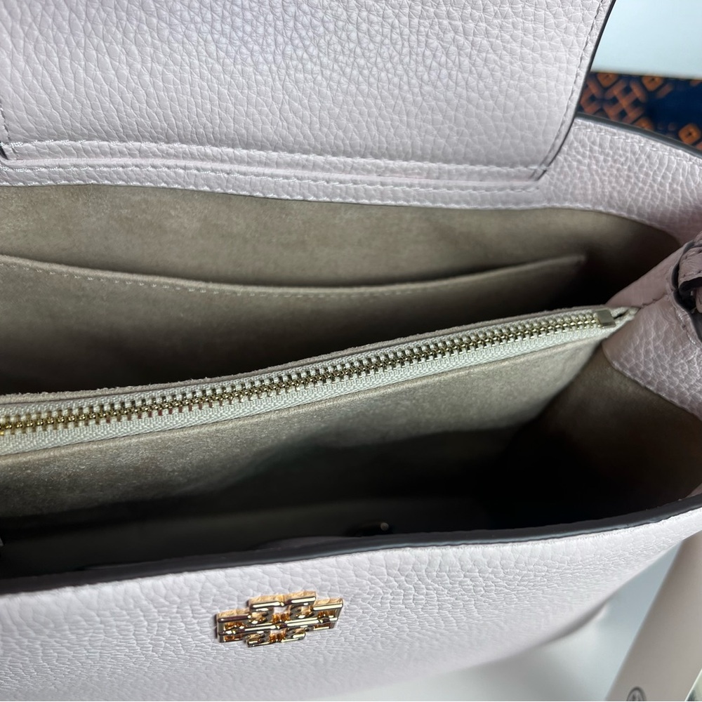 NWT Tory Burch Britten Satchel Delicate Pink - Picture 9 of 11